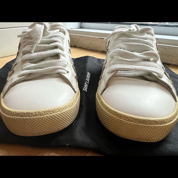 Saint Laurent Leather Sneakers (USED) - Picture 4 of 11